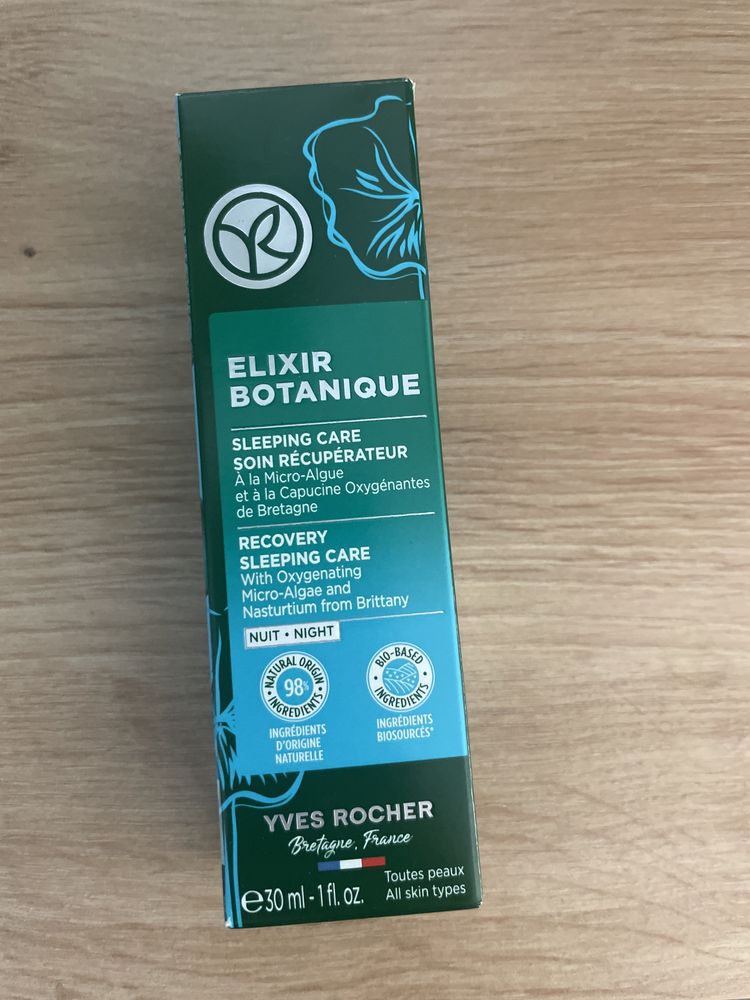 Nowy krem na noc 30 ml Elixir Botanique, Yves Rocher