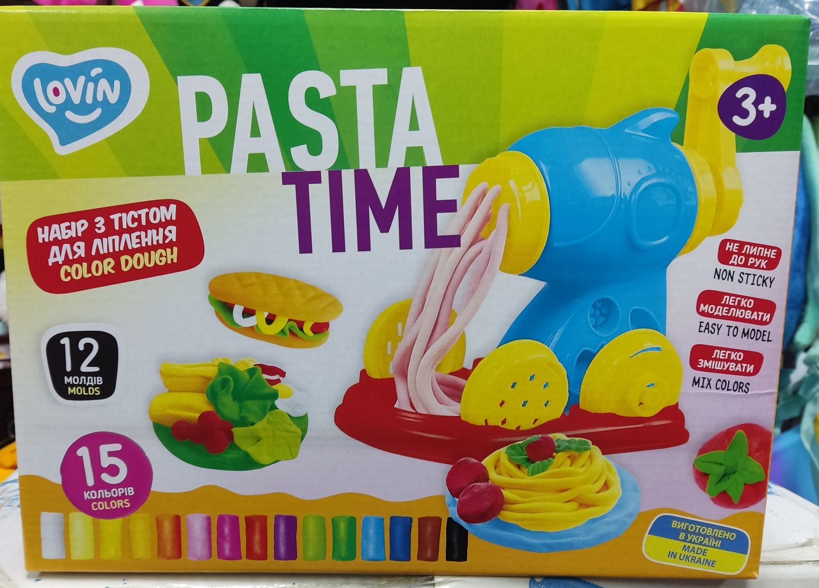 Набір для творчості з тістом Pasta Time 15 кольорів Lovin 41195