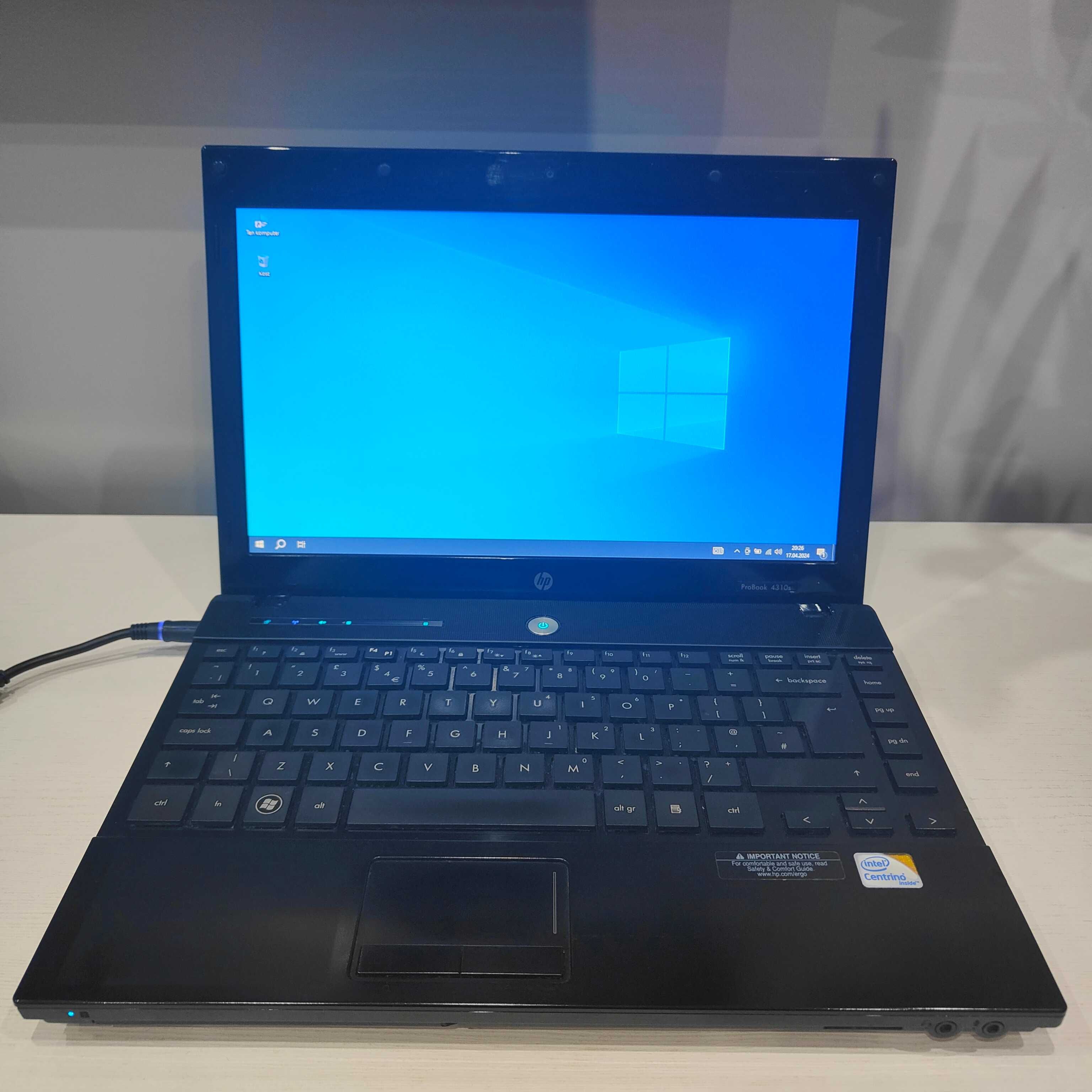 Laptop HP Probook 4310s , Brak Baterii