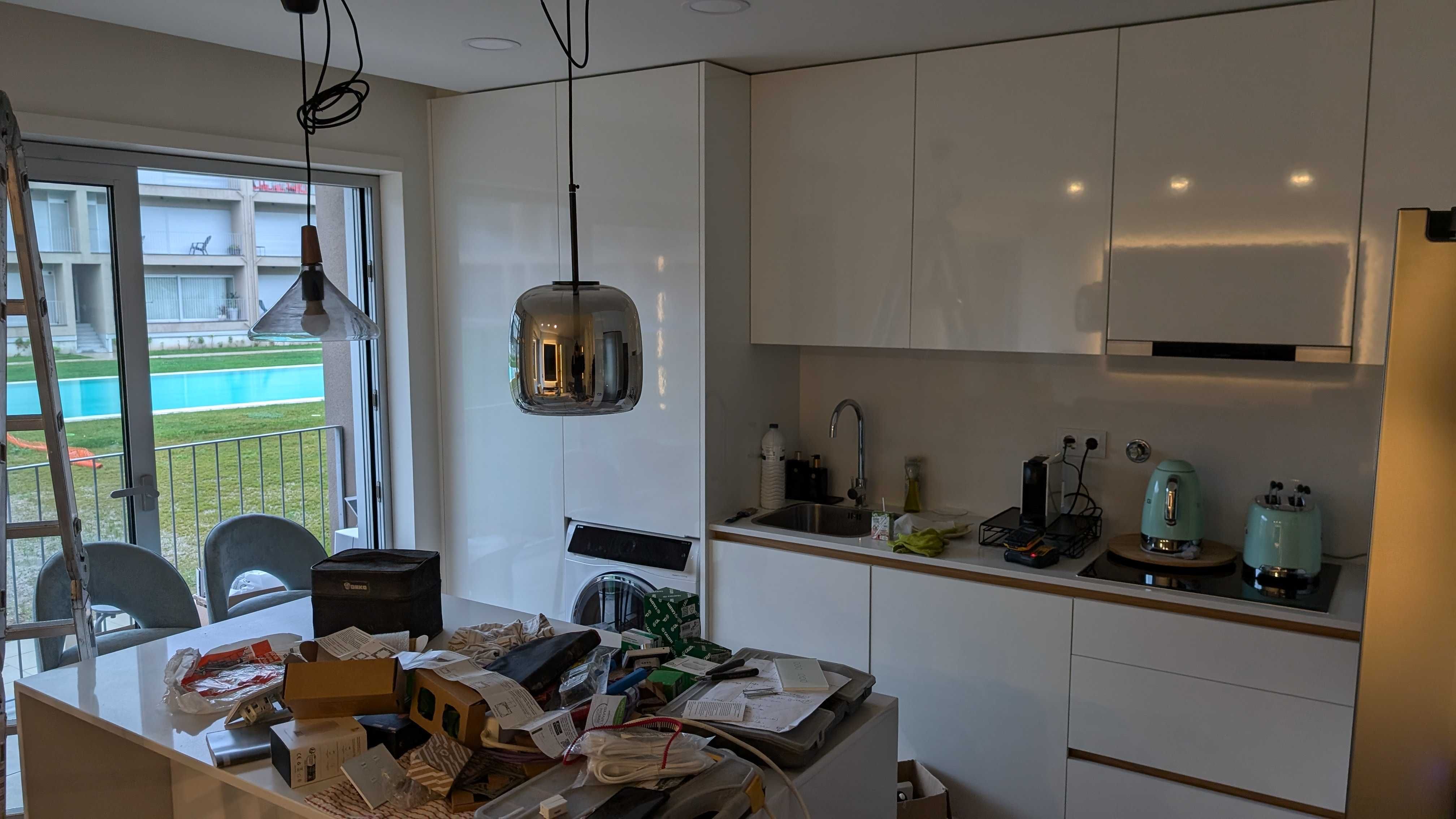 2x Candeeiros LED de Teto Suspensos Ilha, Cozinha, Quarto NOVOS
