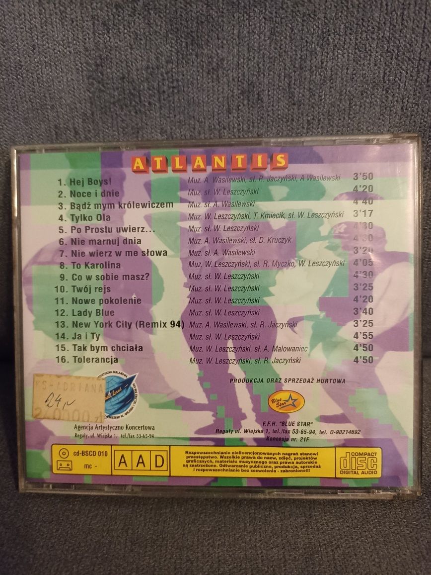 ATLANTIS Hej Boys płyta CD disco polo