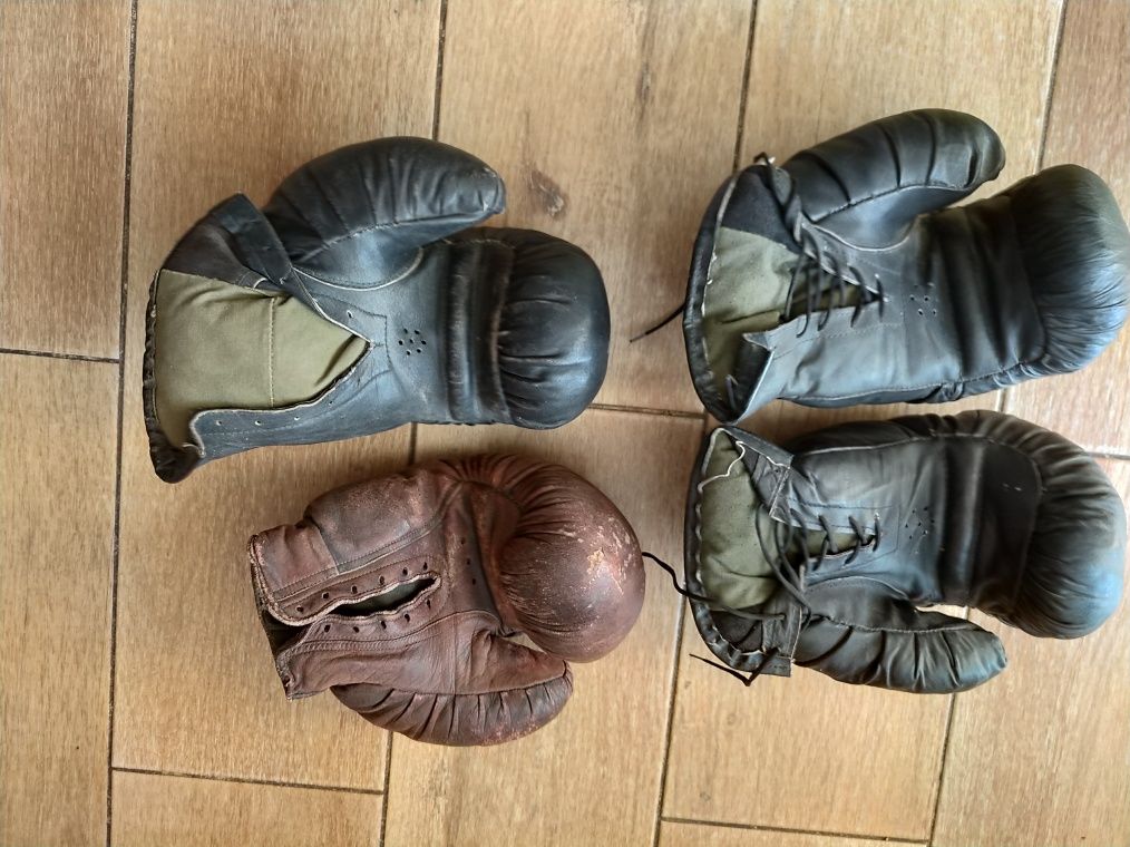 Перчатки боксерские тренировочные, натуральная кожа