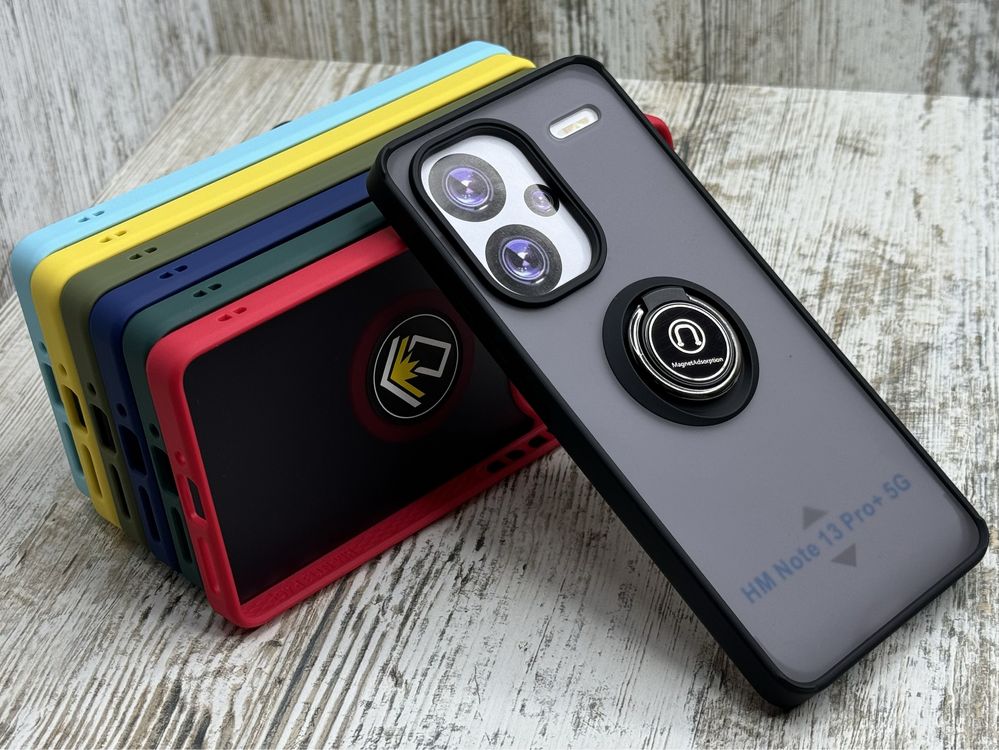 Чехол противоударный Xiaomi Redmi Note 13 Pro Plus 5G  Магнит. Кольцо.