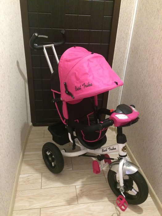 Детский Трёхколёсный велосипед с родительской ручкой