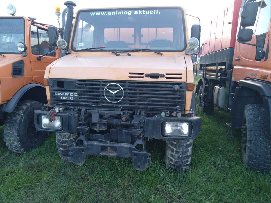 Unimog U 1450 pługo piaskarka Schmidt