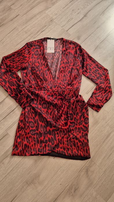 Sprzedam nową sukienkę mini w panterkę ZARA Rozmiar XS