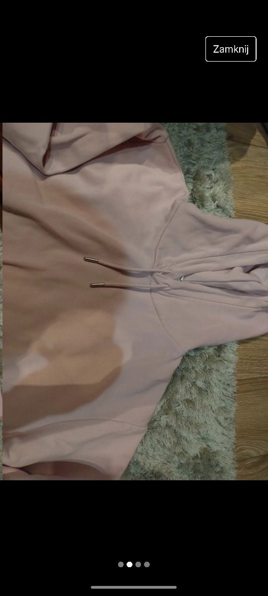 Bluza z kapturem H&M różowa
