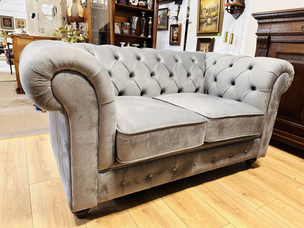 Efektowny komplet chesterfield 3+2 W IDEALNYM STANIE :)