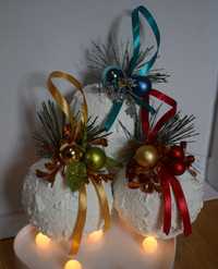 Bombki choinkowe, dekoracja świąteczna handmade