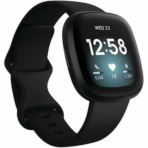 Relógio Inteligente Fitbit Versa 3 (bracelete extra, película de ecrã)
