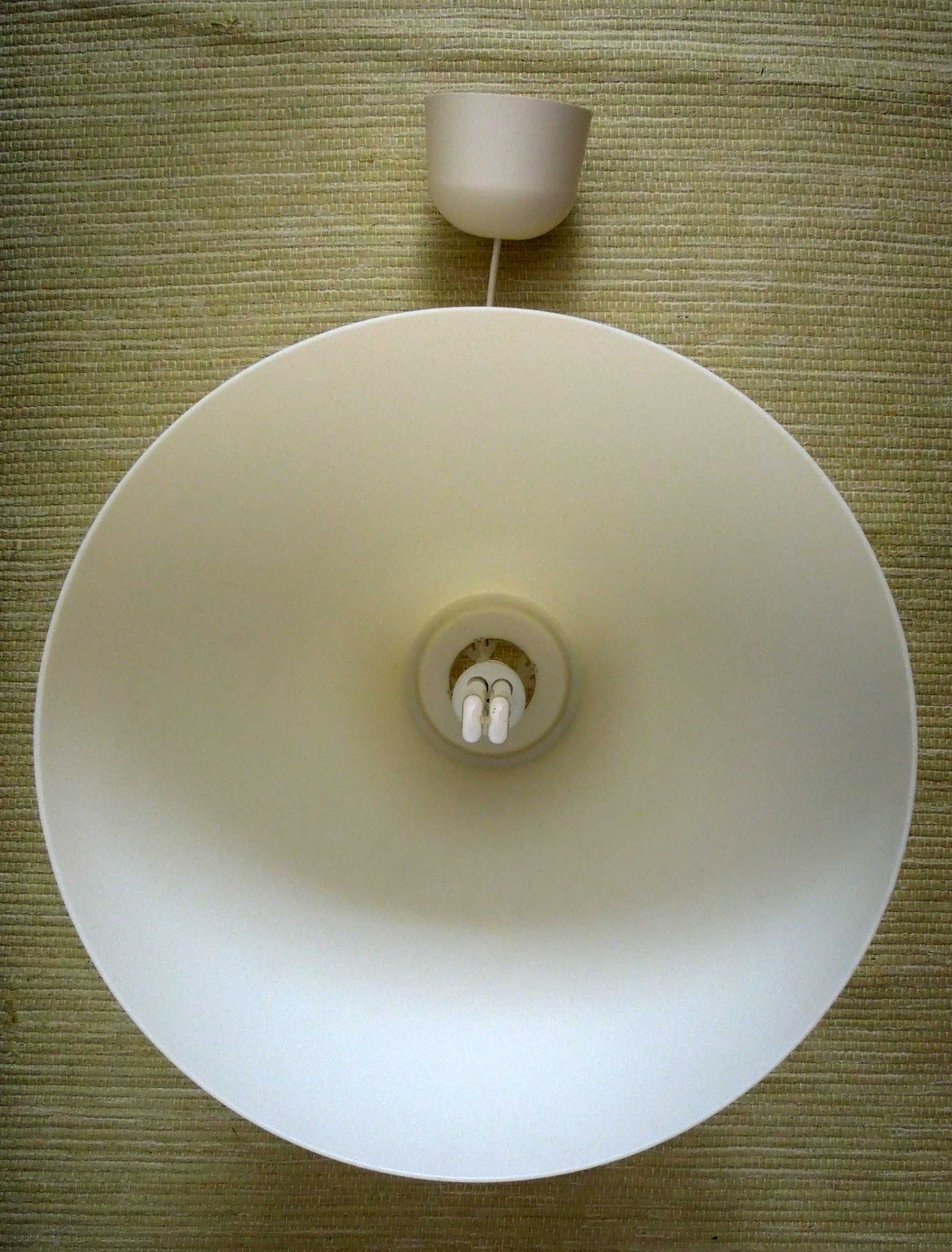 Ikea Melodi - candeeiro suspenso branco 38cm com lâmpada eco OSRAM