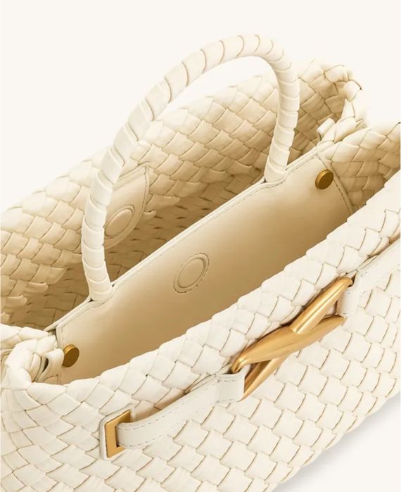 Сумка JW PEI Elora Woven Tote Bag - White
