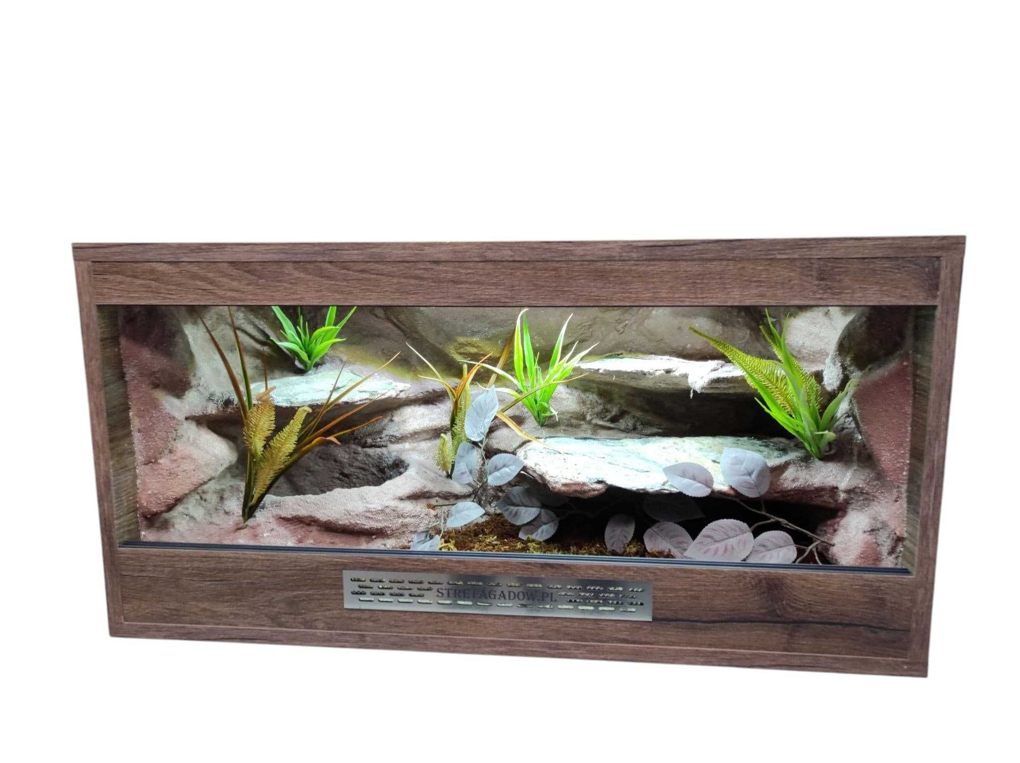 Terrarium tropikalne nr718 80/40/40 dla węża boa pyton DOSTĘPNE
