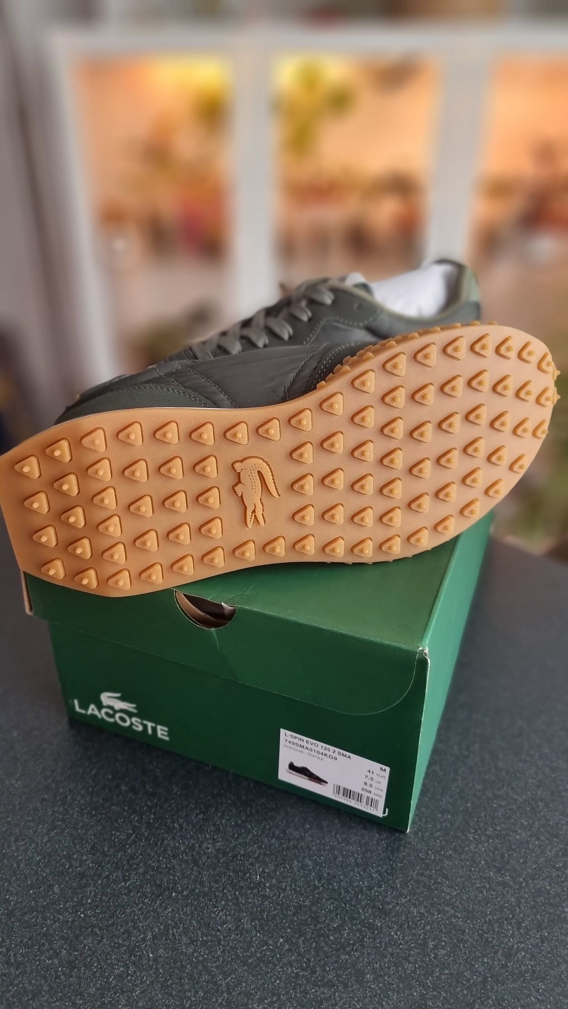 Ténis Lacoste L-Spin Evo Verde Khaki