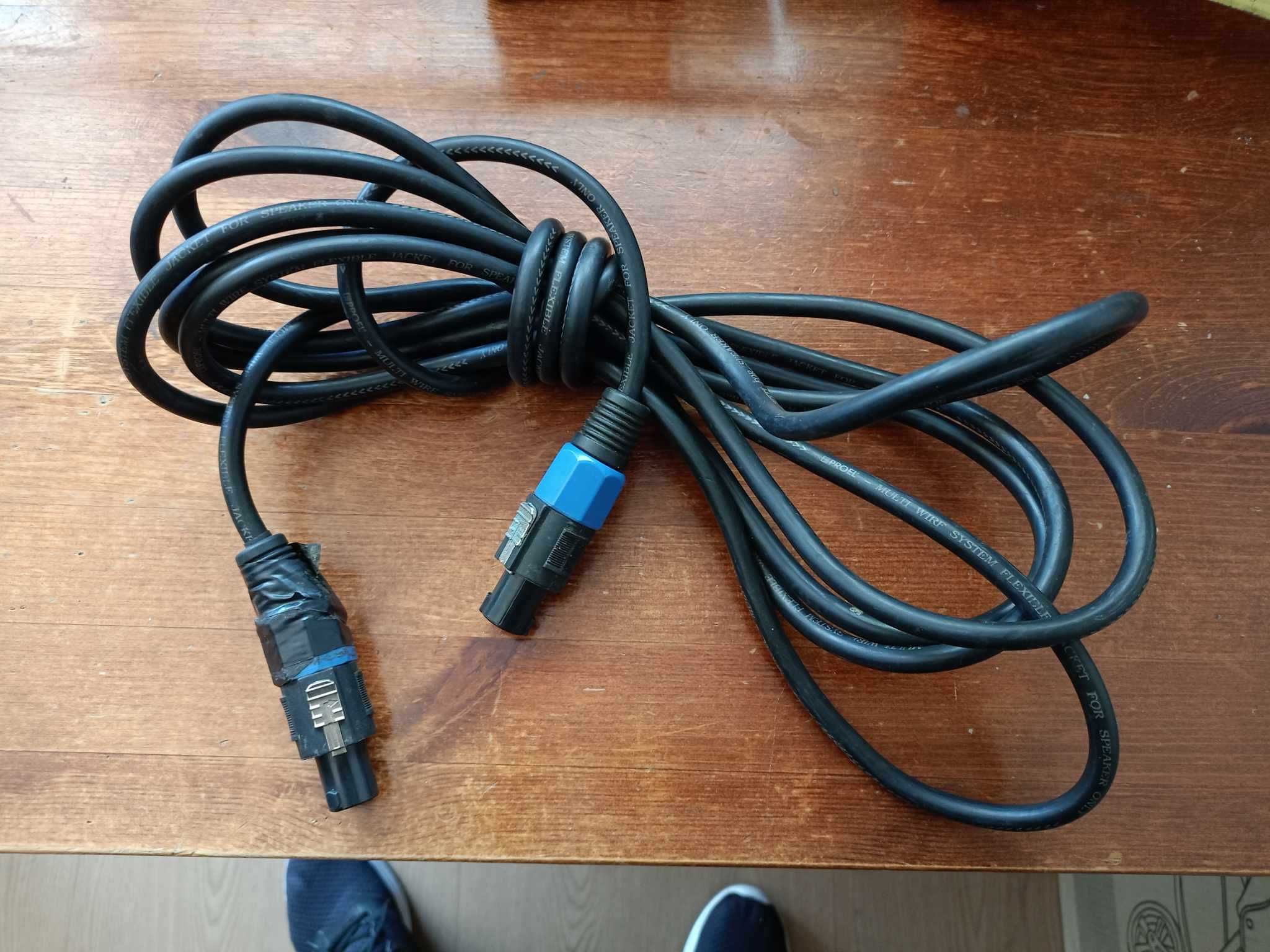 Kabel przewód estradowydo głośników PROEL gruby 8mm dł.5m