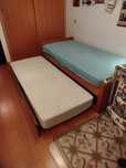 Cama solteiro dupla madeira maciça