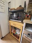 Mesa de apoio cozinha + prateleira de microondas
