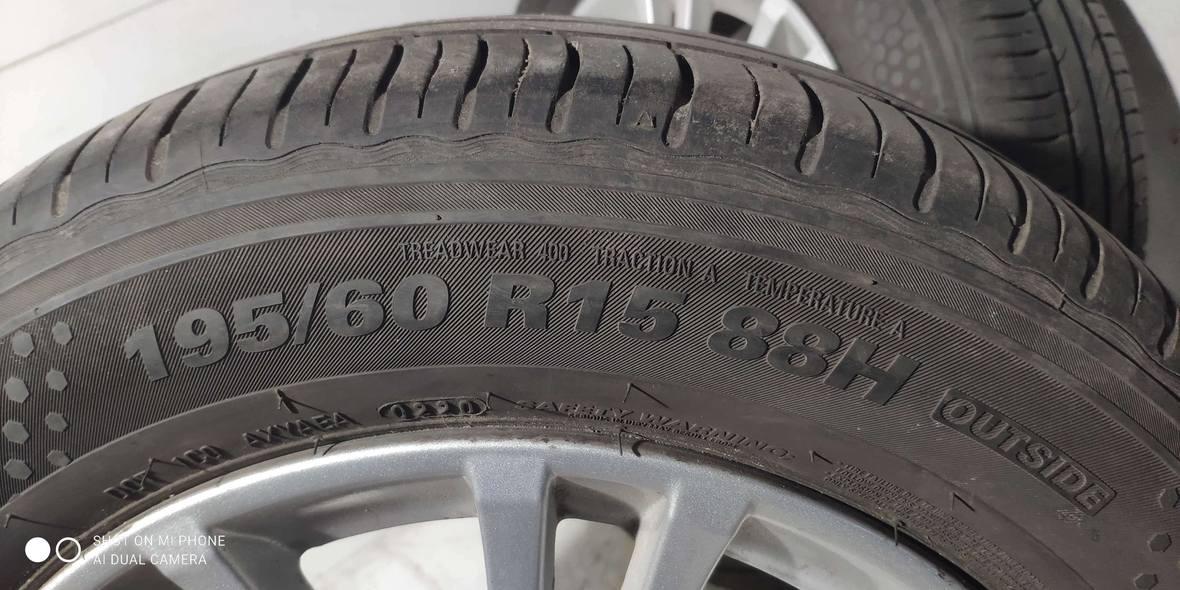 Koła 195/60R15 KUMHO 4x114,3 VOLVO S40 V40 alusy 15 komplet lato 4szt
