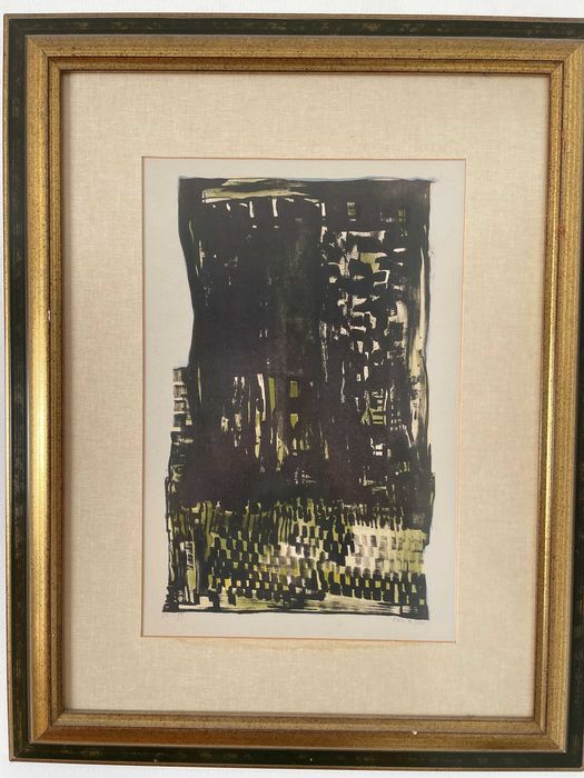 Serigrafia assinada Maria Helena Vieira da Silva "A Torre"