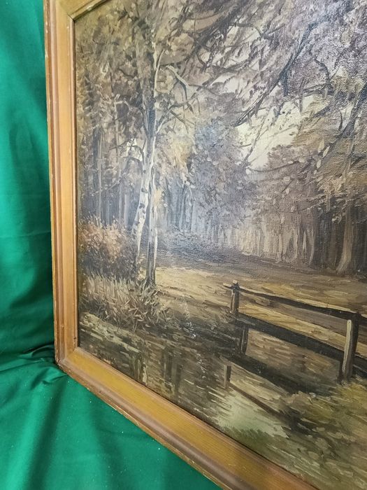 Obraz malowany olejny na płótnie 70x50 cm Bronk