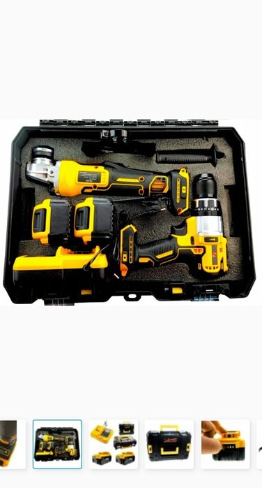 Zestaw szlifierka wkrętarka akumulatorowa Niemiecka ubertool  2x aku 6