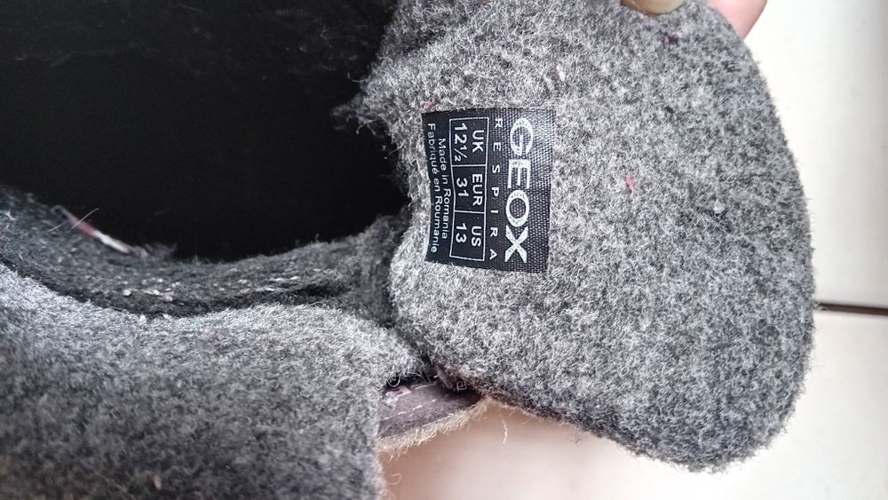 Śniegowce r. 31 Geox, szaro-różowe