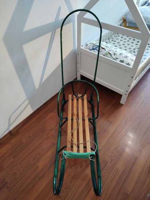 Продам санчата з батьківською ручкою