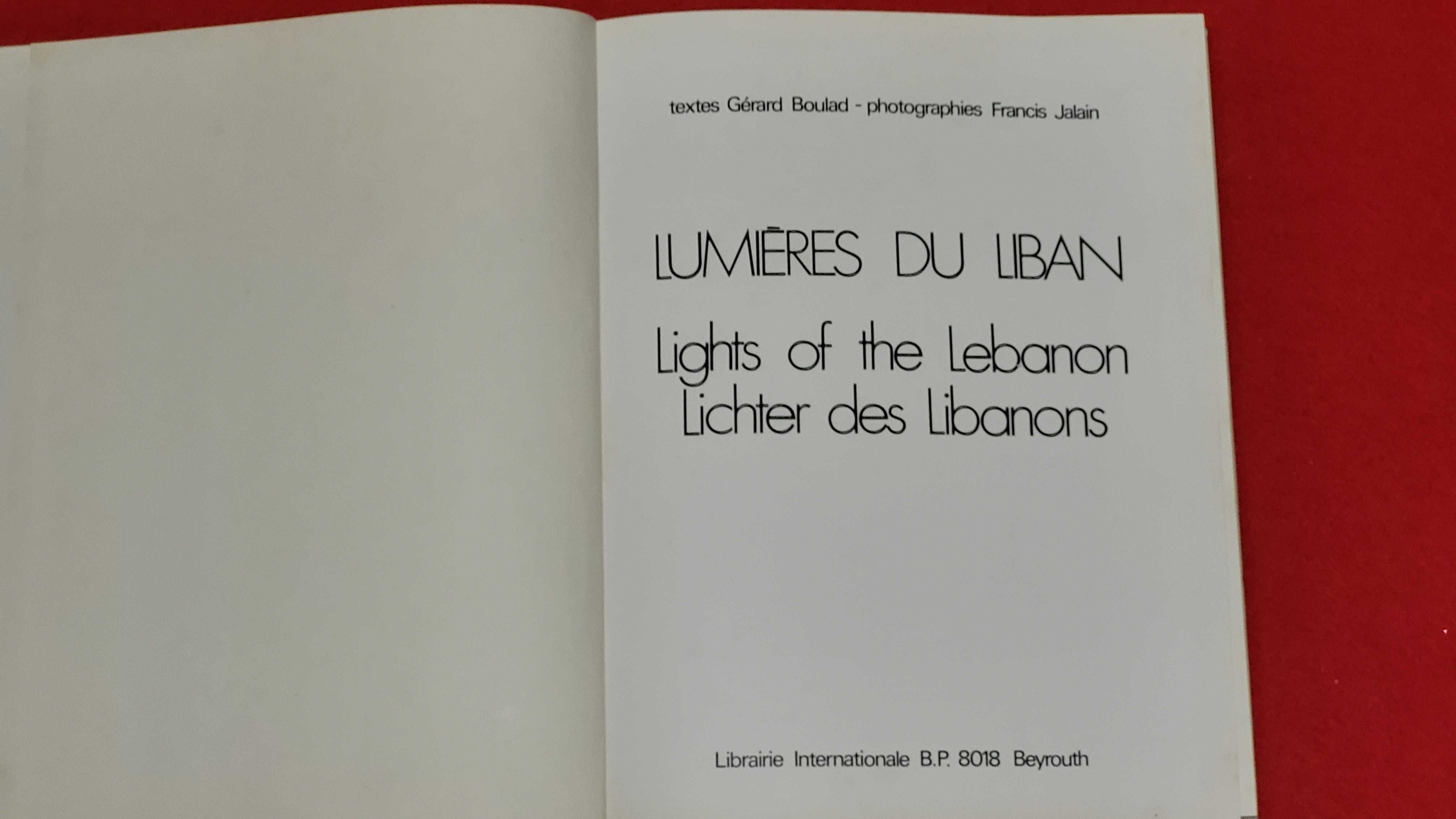 Lumiéres Du Liban-  Gerard Boulad Et Francis Jalain