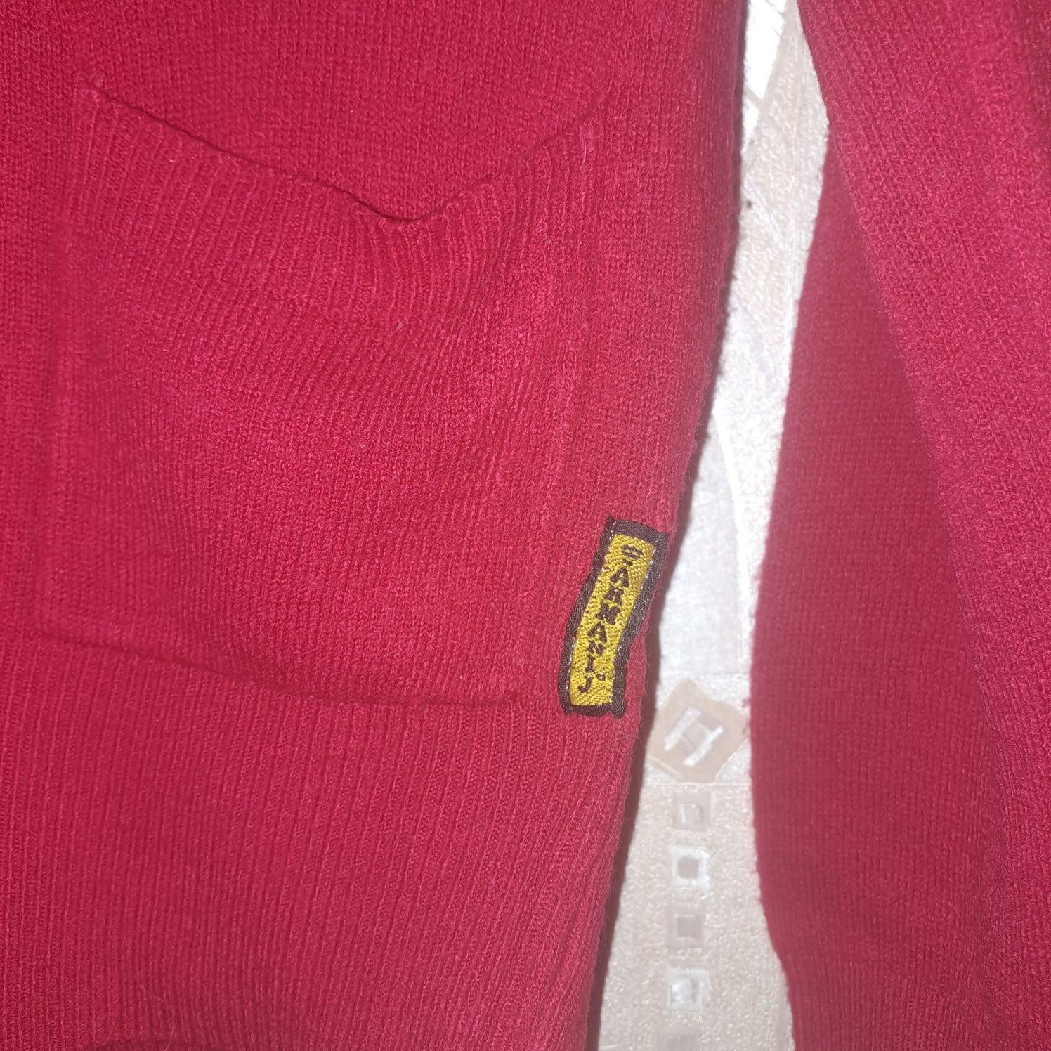 Czerwony sweter sweterek damski Armani rozm.s