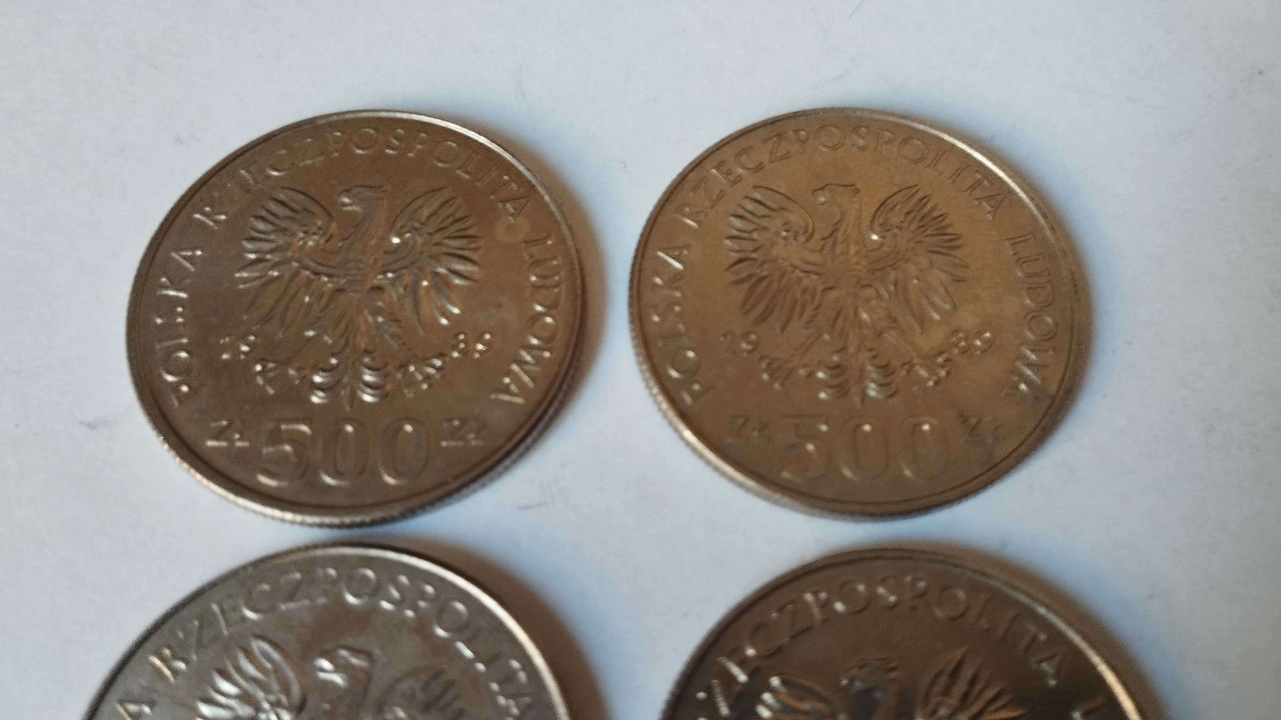 Monety 500 złotych - 50 Rocznica Wojny Obronnej Narodu Polskiego (x4)