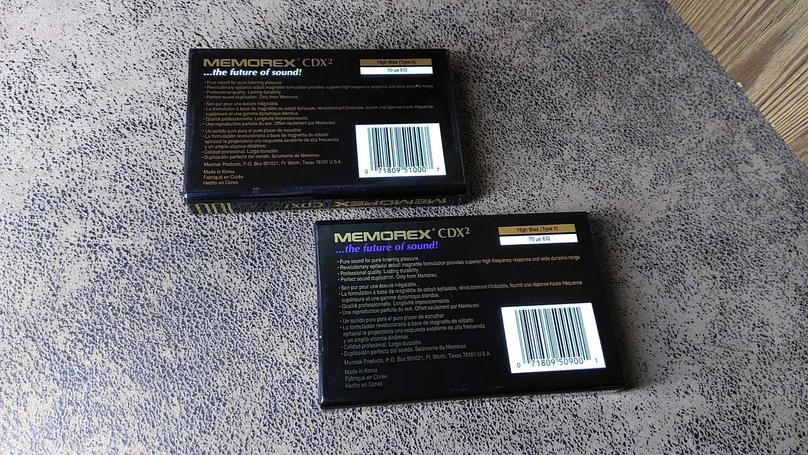 Аудіо касети Memorex CD2.CDX.Sire,  фірмові хром