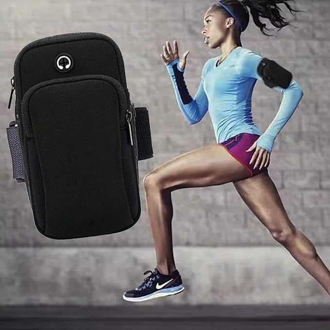 Bolsa de braço desportiva para telemóvel