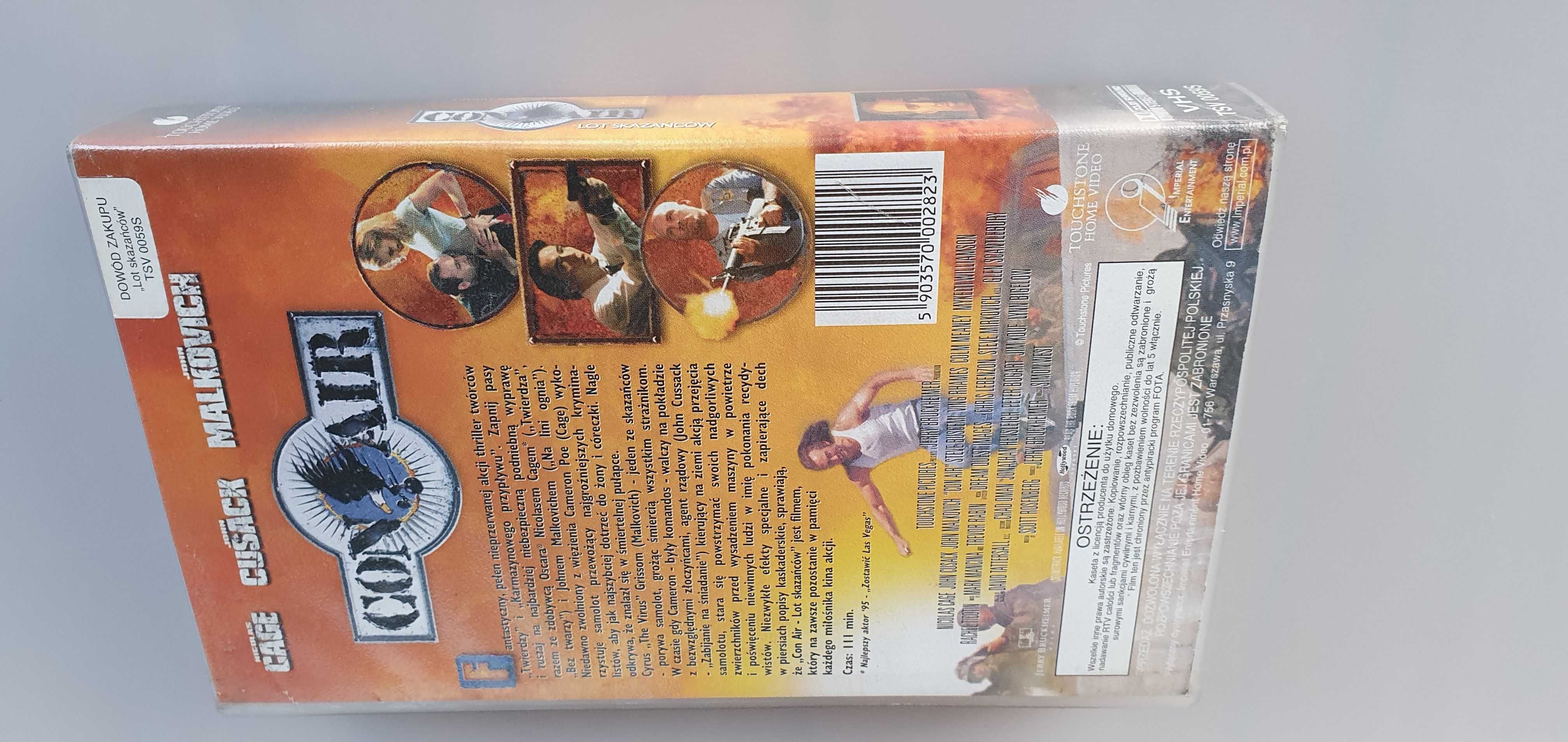 Kaseta wideo VHS - Con Air - lot skazańców (1997)