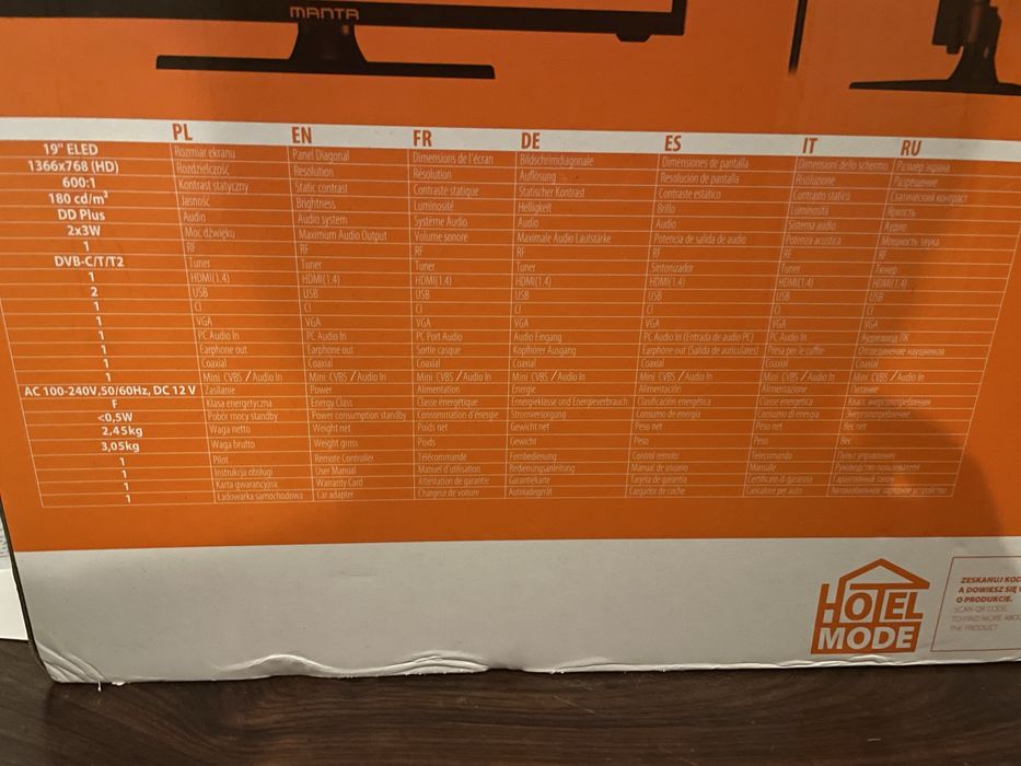 Televisao nova! manta led 19”” para caravana/ espaços pequenos