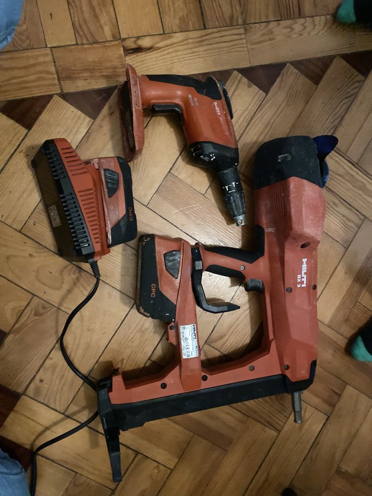 Conjunto hilti BX3 pistola de prego e parafusadora de pladur