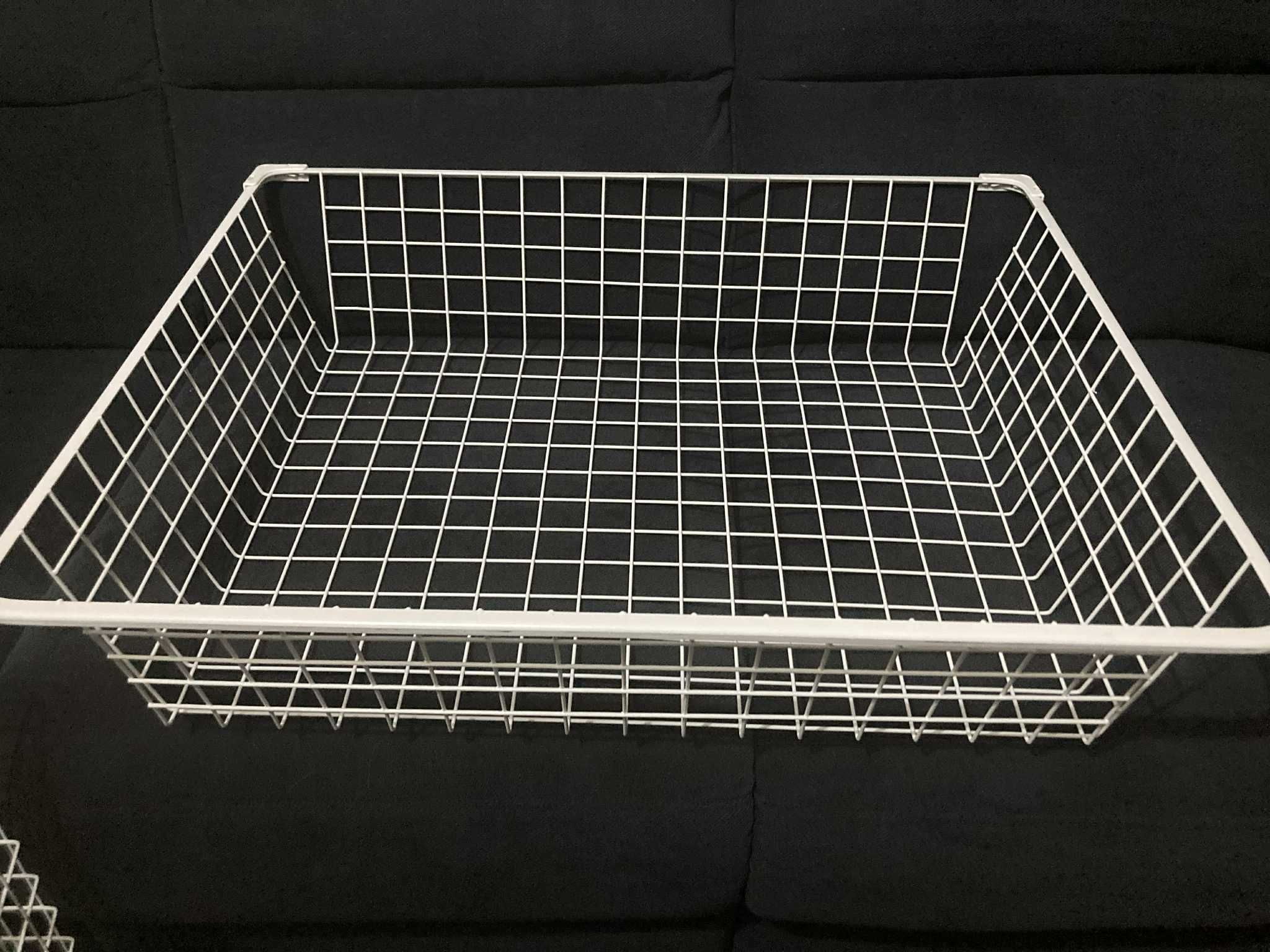 IKEA Komplement - Cesto de rede branco 75x58 cm c/calha (2 unidades)