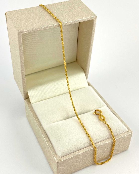 ZŁOTA bransoletka KORDEL 1,2mm PRÓBA 585 (14K) długość 18,5 cm