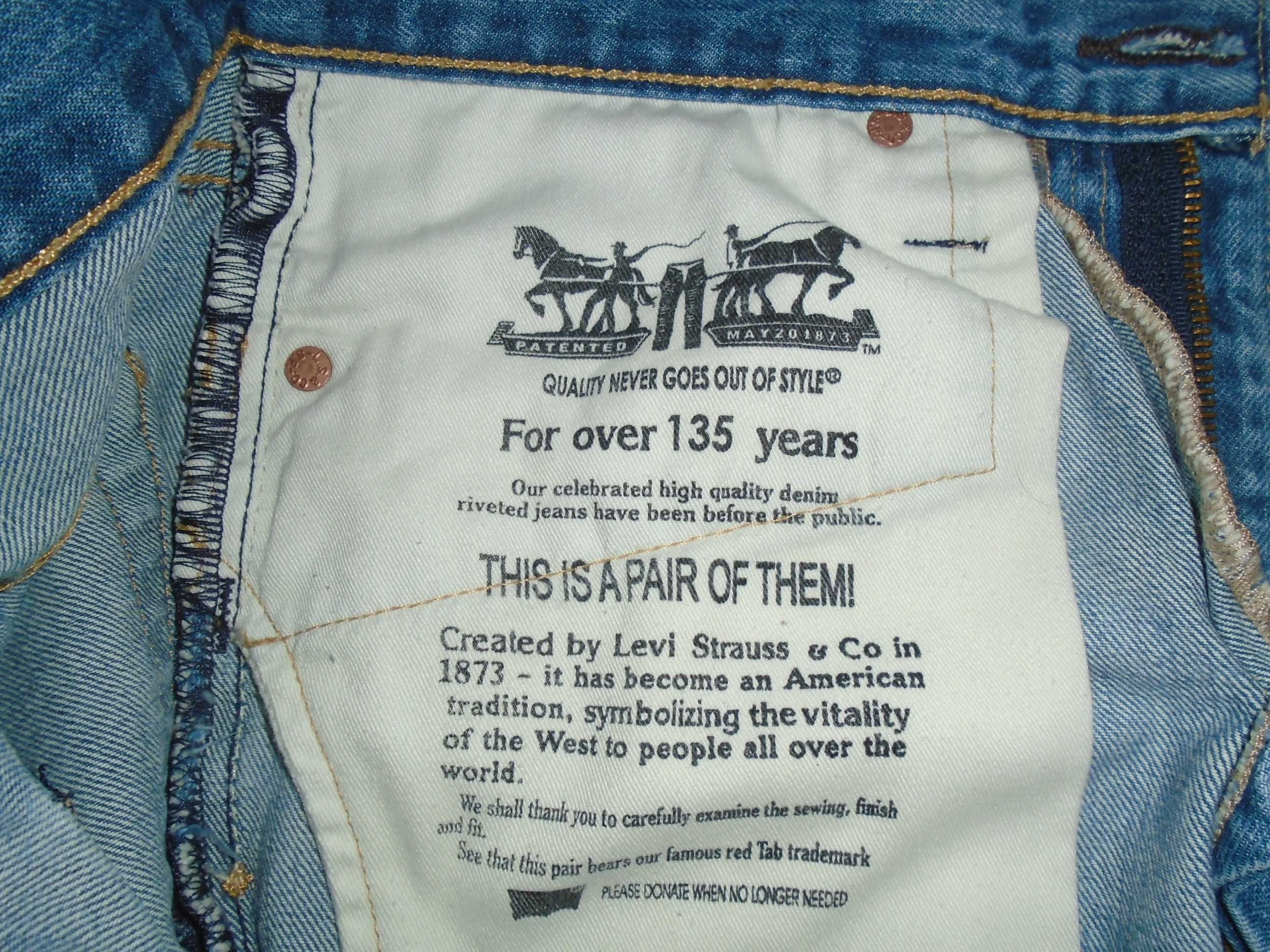 Джинсы Levis 511 USA W32 L32 Сделано в Мексике