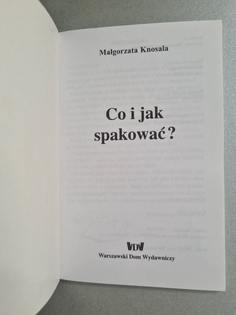 Co i jak spakować? - Małgorzata Knosala