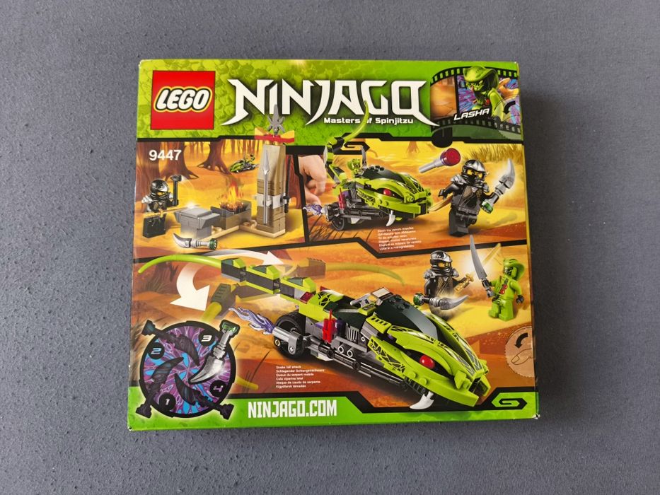 LEGO Ninjago 9447 Lasha's bite cycle
9447 Nowe LEGO Ninjago 9447 Kolek