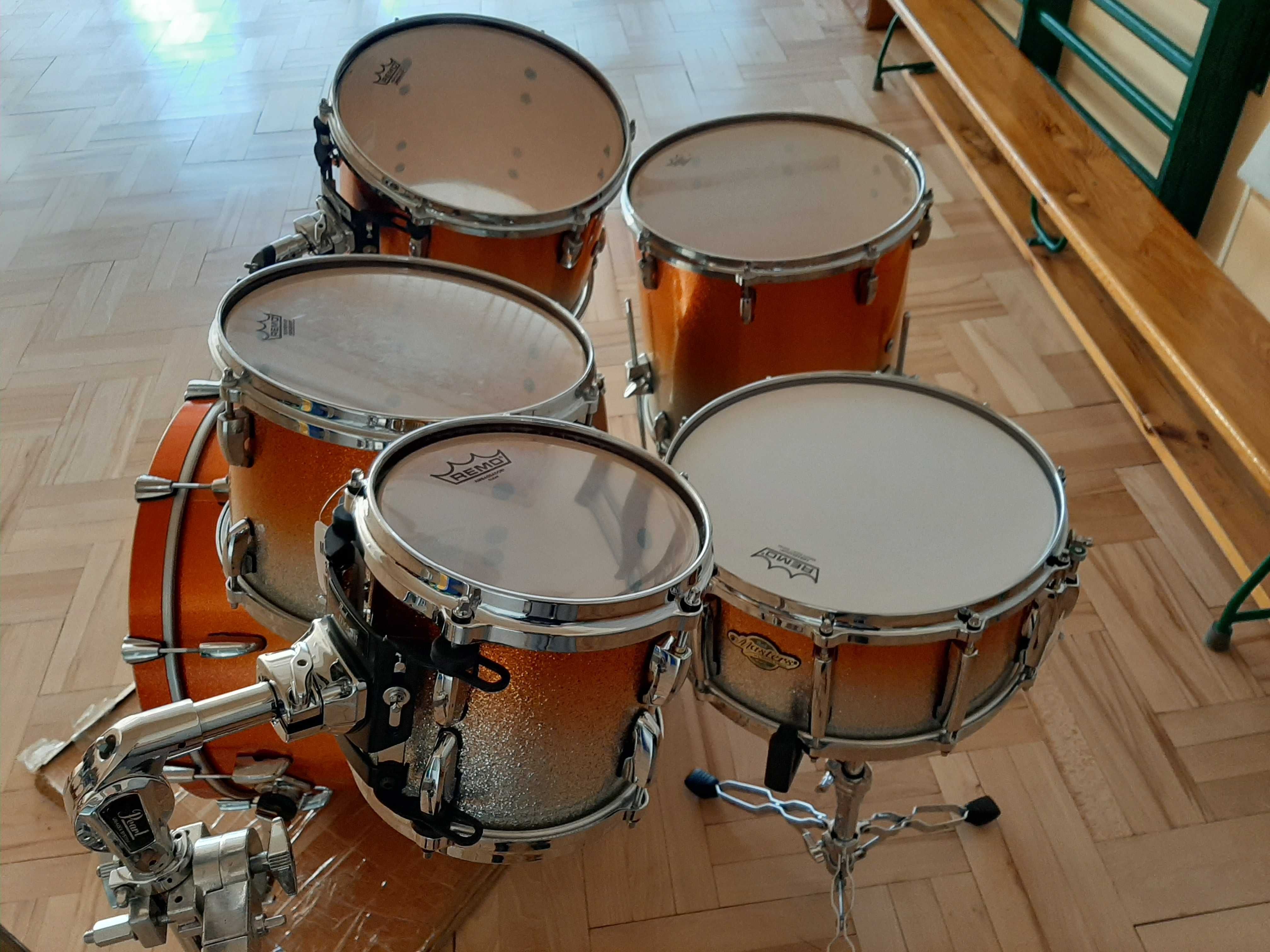 Perkusja Pearl Masters MCX Orange Sparkle Fade All Maple Shell