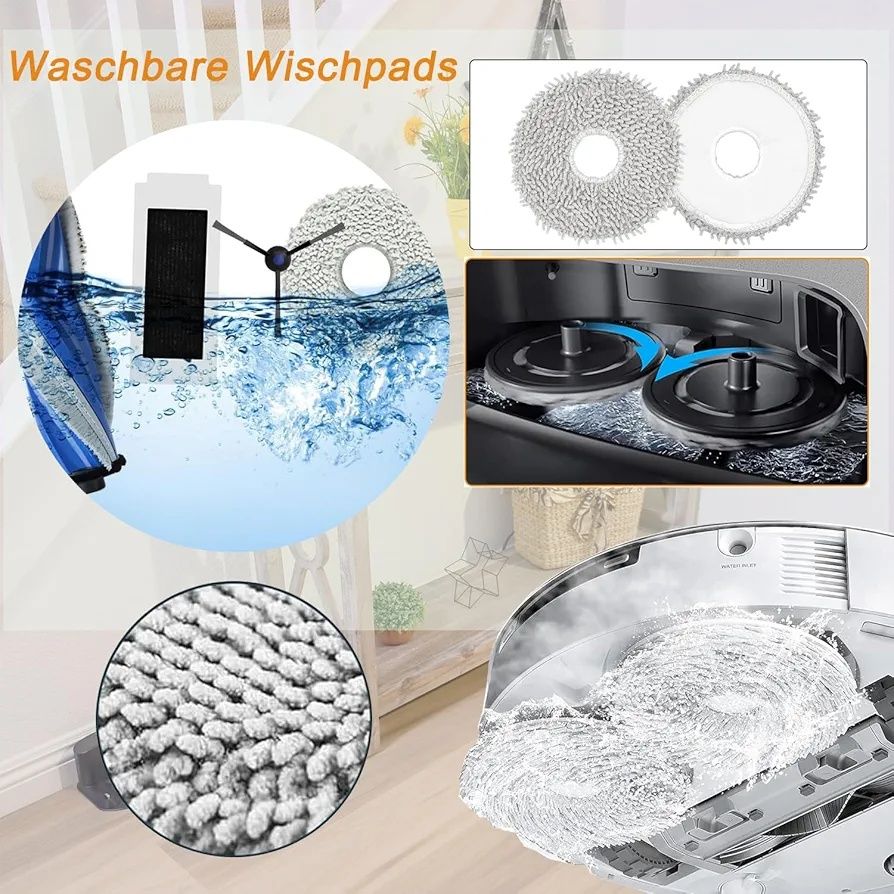 Zestaw akcesoriów Ecovacs T20 OMNI szczotka 4xHEPA 4xściereczka 4xwork
