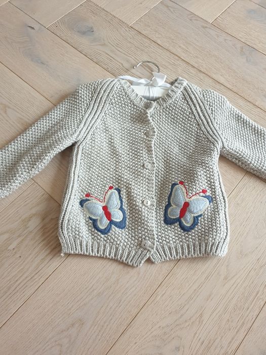 Zara sweterek bawelniany dla dziewczynki. Nowy. Rozmiar 6 9mc r. 74