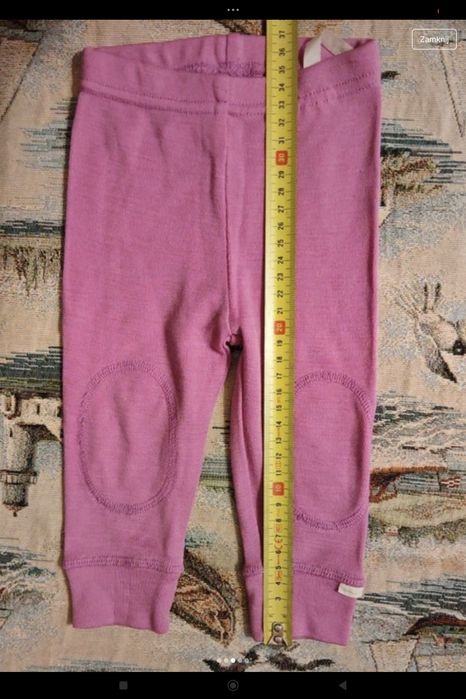 68 name it różowe wełniane spodnie legginsy 100% wełna Merino
Metki po