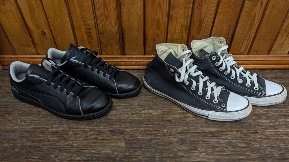 Кеды Converse All Star и кроссовки Puma Mercedes AMG