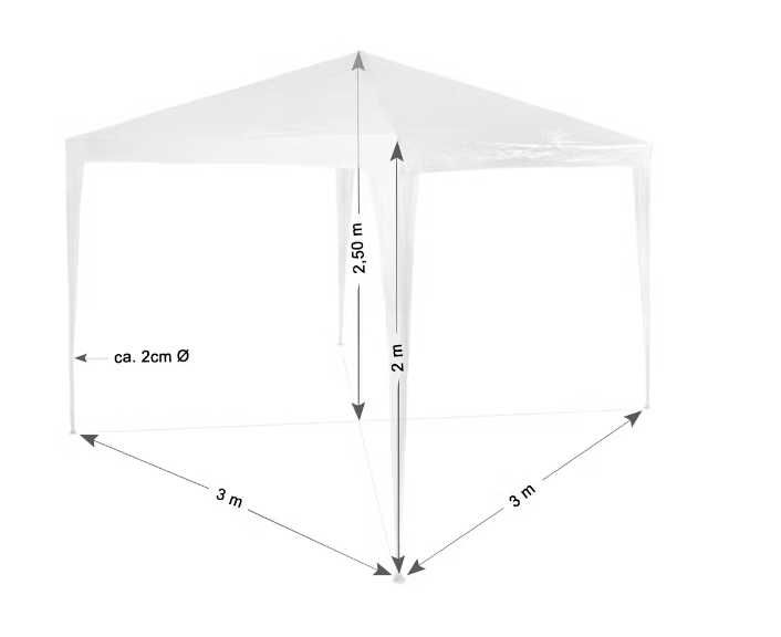 Tenda 3x3 para festas jardim