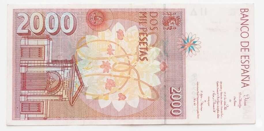 Banknot 2000 peseta - Hiszpania 1992 - P.164