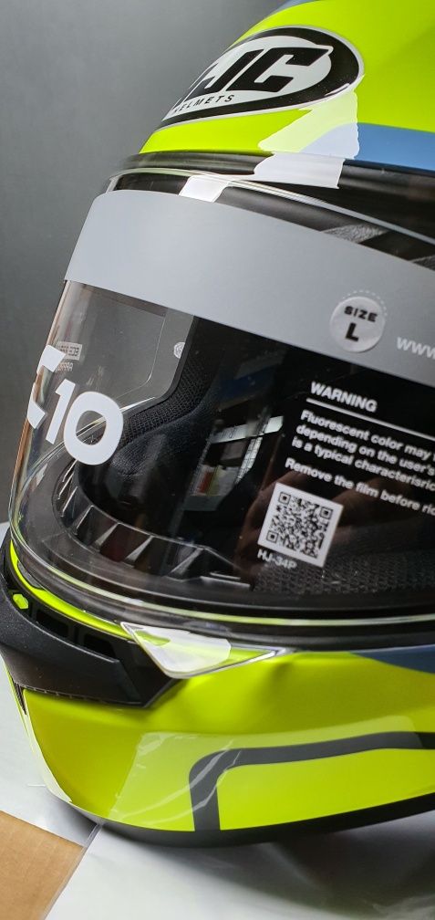 Kask Motocyklowy Integralny HJC C10 LITO MC3H roz.L (58-59cm) Neonowy