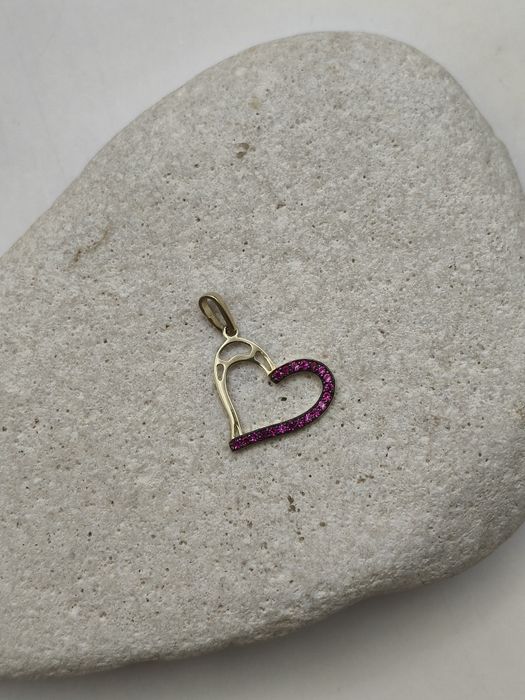 Złota Zawieszka Serce Pr.585 Nowa Zapraszamy