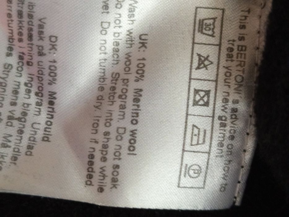 Golf Bertoni ze 100% wełny MERINO